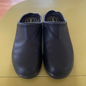 Black Slip-On Clog Shoes
